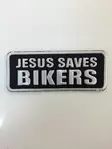 Kangasmerkki-Jesus saves bikers - Kangasmerkit - K1291 - 1