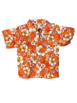 Lasten Havaijipaita, Oranss, valko-kelta - T-paidat - KID451 - 1