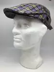 Lätsä, lila ruutu flat cap - Flat Capit - LC461 - 1