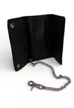Lompakko musta nahka, ketju 30 cm - Lompakot ja rahakukkarot - MAS71 - 3