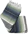 Mexico viltti, L.Olive/Slate Blue/White - Kodin tekstiilit - MEX51 - 2