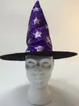 Noidan hattu, tähti kuviolla, lila/musta - Hatut - HAT31 - 1