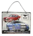 Peltikyltti ketjulla, Mustang 50 Years - Taulut, kehykset - PELT161 - 1