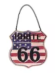 Peltikyltti ketjulla, Route 66 - Taulut, kehykset - PELT431 - 1