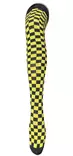 Pitkät sukat 38/41 Keltamusta ralliruutu - Sukat - SU301 - 2