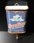 Sardines in Can -seinäkoukku - Taulut, kehykset - PELT91 - 2