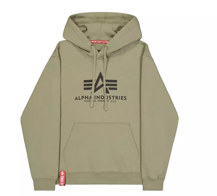 Alpha huppari olive Big Logo - Hupparit - ALP131 - 1