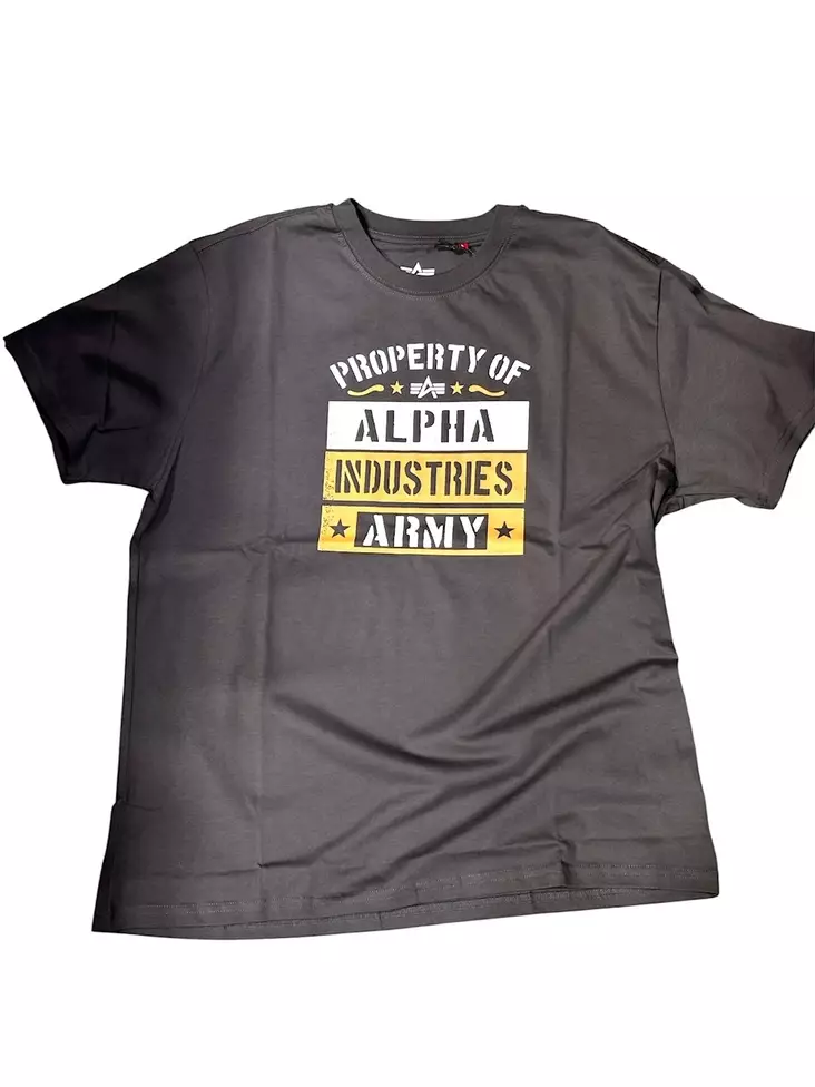 Alpha T-paita Army Vintage harmaa - Paidat - ALP141 - 1