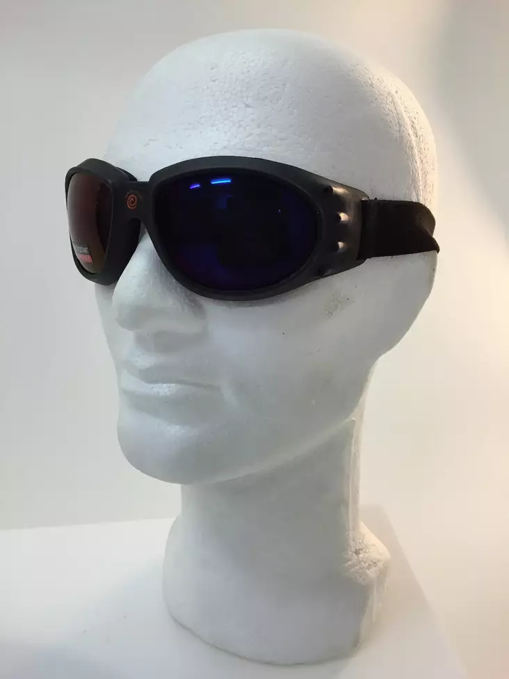 Aurinkolasit kuminauhalla,sininen linssi -  - CM21 - 1