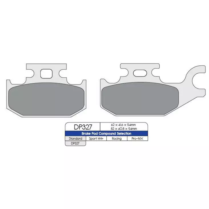 BRAKE PAD DP SINTERED REPLACEMENT STREET TOURING OFF-ROAD/ATV - Jarrupalat - 17210541 - 1