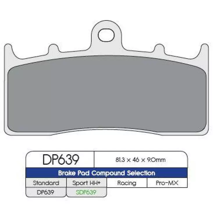 BRAKE PAD DP SINTERED REPLACEMENT STREET TOURING OFF-ROAD/ATV - Jarrupalat - 17210591 - 1