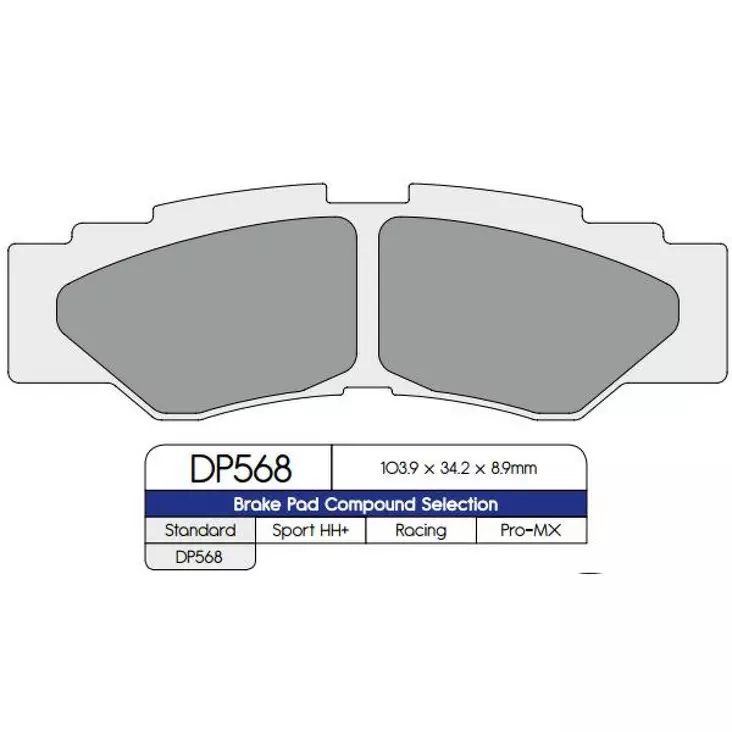 BRAKE PAD DP SINTERED REPLACEMENT STREET TOURING OFF-ROAD/ATV - Jarrupalat - 17212501 - 1