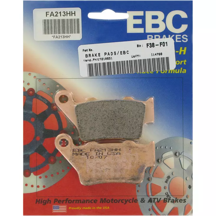 BRAKE PAD FA-HH SERIES SINTERED METAL - Jarrupalat - 17210651 - 1
