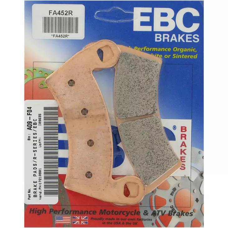 BRAKE PAD FA-R SERIES SINTERED METAL - Jarrupalat - 17210801 - 1