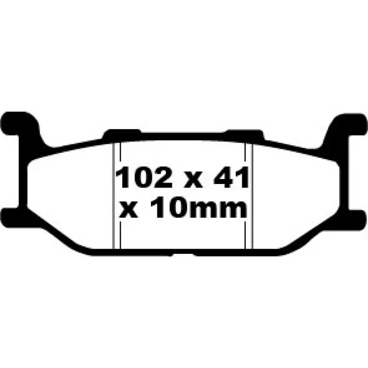 BRAKE PAD SFA SERIES ORGANIC - Jarrupalat - 17220321 - 1