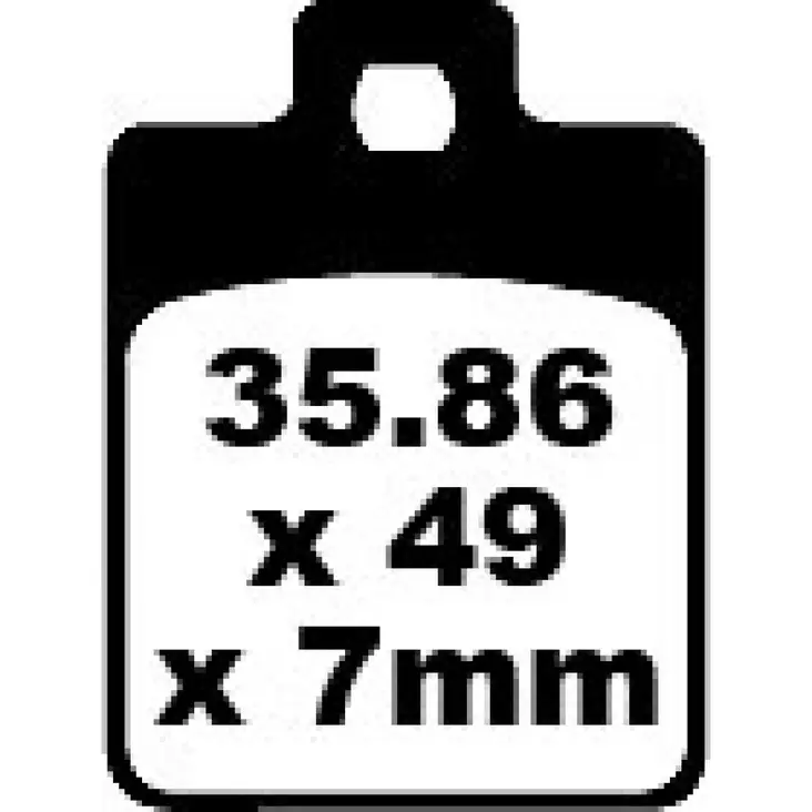 BRAKE PAD SFA SERIES ORGANIC - Jarrupalat - 17220331 - 1