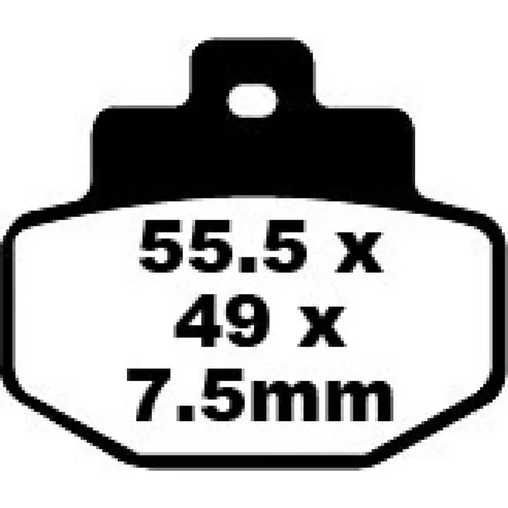 BRAKE PAD SFA SERIES ORGANIC - Jarrupalat - 17220341 - 1