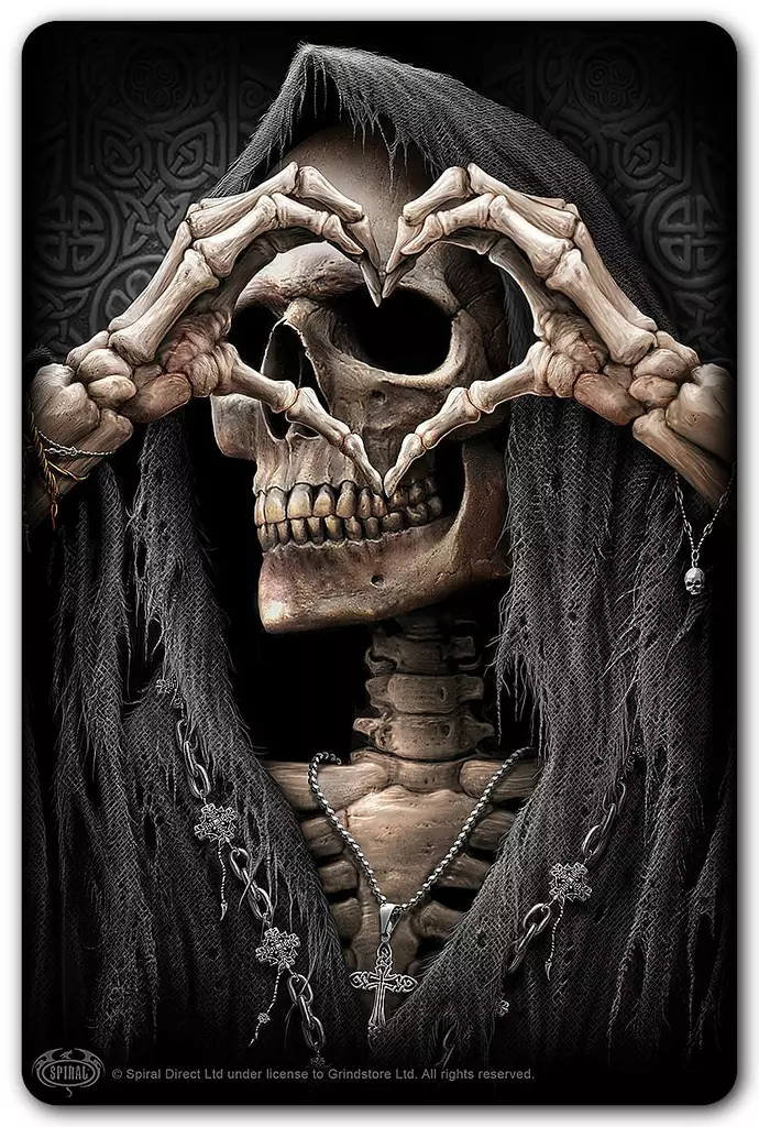 Dark Love metallikortti, Spiral - Seinälle - SPI251 - 1