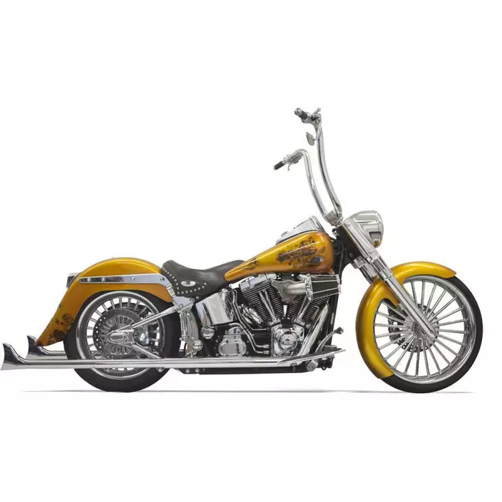 EXHAUST SYSTEM TRUE DUALS W/ 36" FISHTAIL W/O BAFFLES CHROME - Pakoputket ja niiden osat - 18001671 - 1