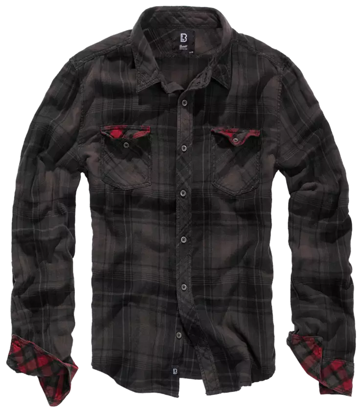 Flanellikauluspaita, Brandit, ruskea - Kauluspaidat - KP151 - 5