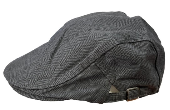 Flatcap harmaa pikkuruudukko - Flat Capit - LC671 - 1