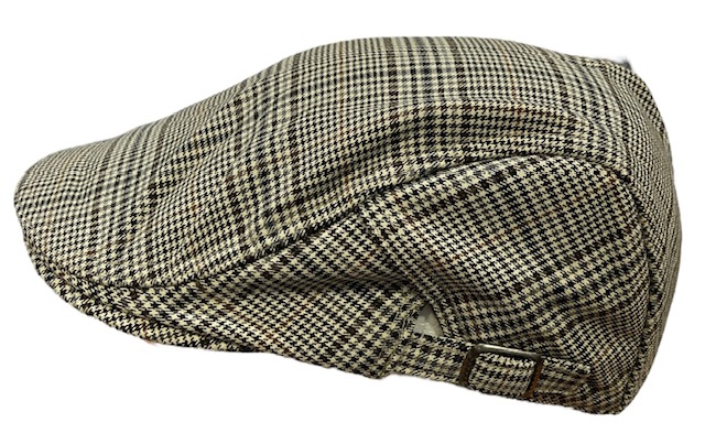 Flatcap vaalea ruskea ruudukko - Flat Capit - LC681 - 1
