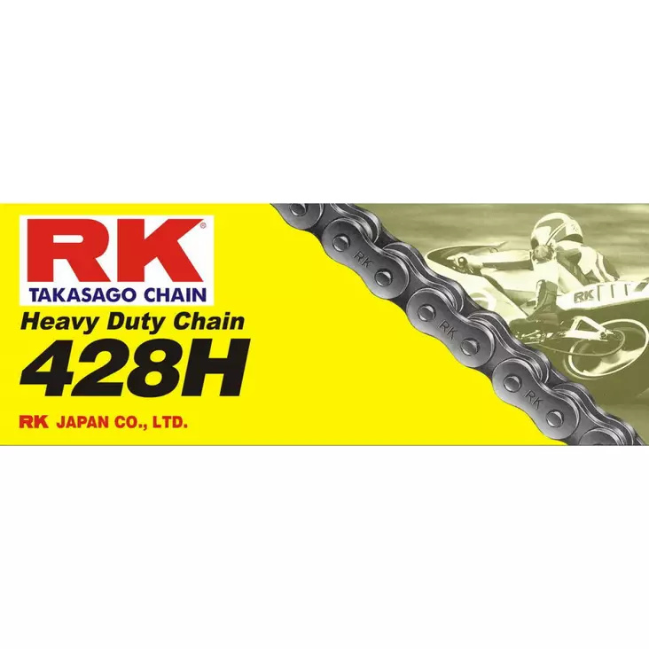 HEAVY DUTY 1 CLIP LINK 428 NON-SEAL REPLACEMENT CONNECTING LINK / NATURAL / CARBON ALLOY STEEL - Ketjut ja ketjulinkit - 12250451 - 1