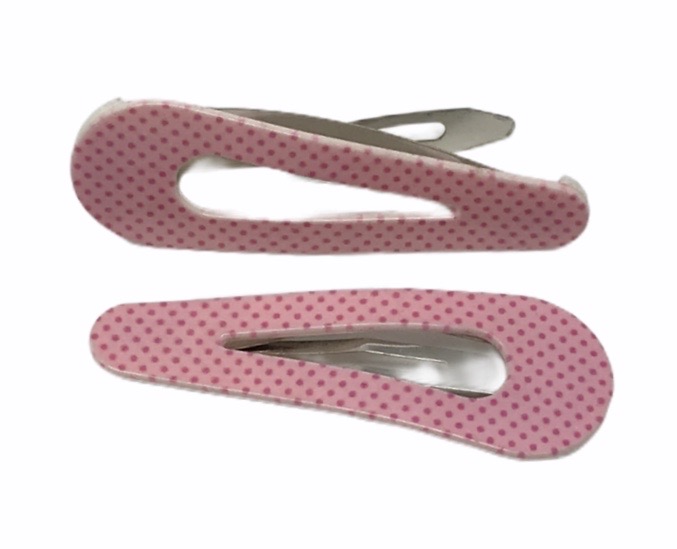 Hiuspinni Roosa/pun. 2 kpl - Hiuskoristeet - PIN241 - 1