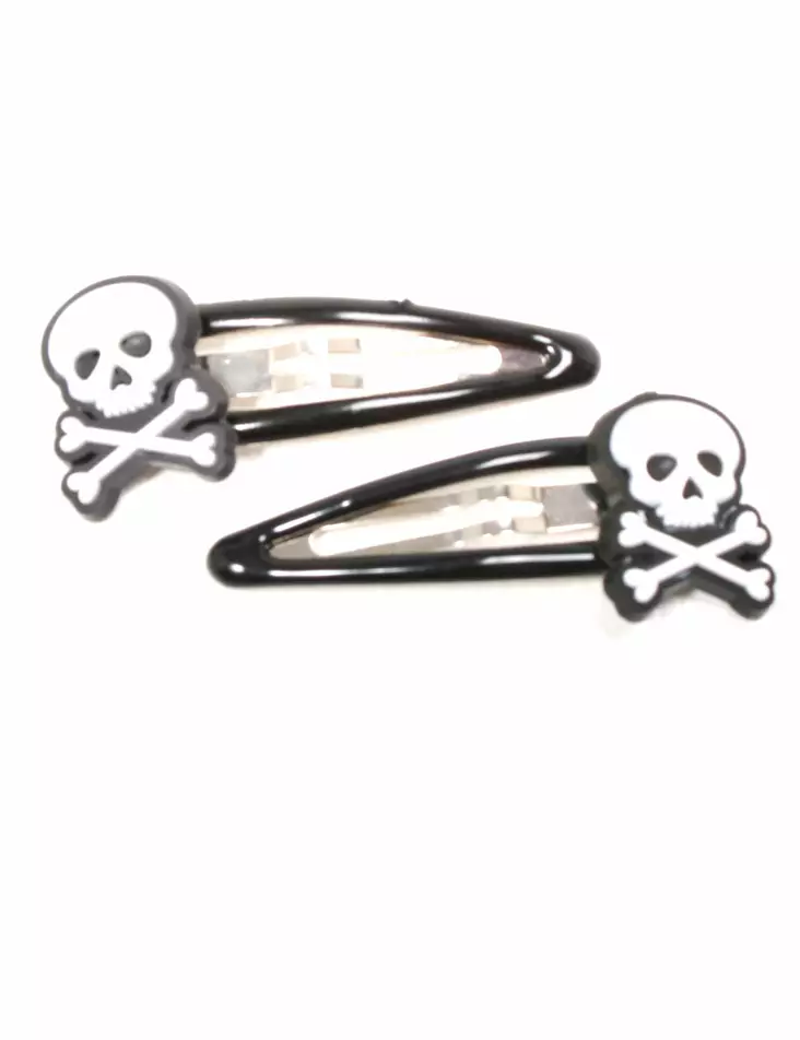 Hiuspinnit, mustat kallot, oikea ja vase - Hiuskoristeet - PIN21 - 1