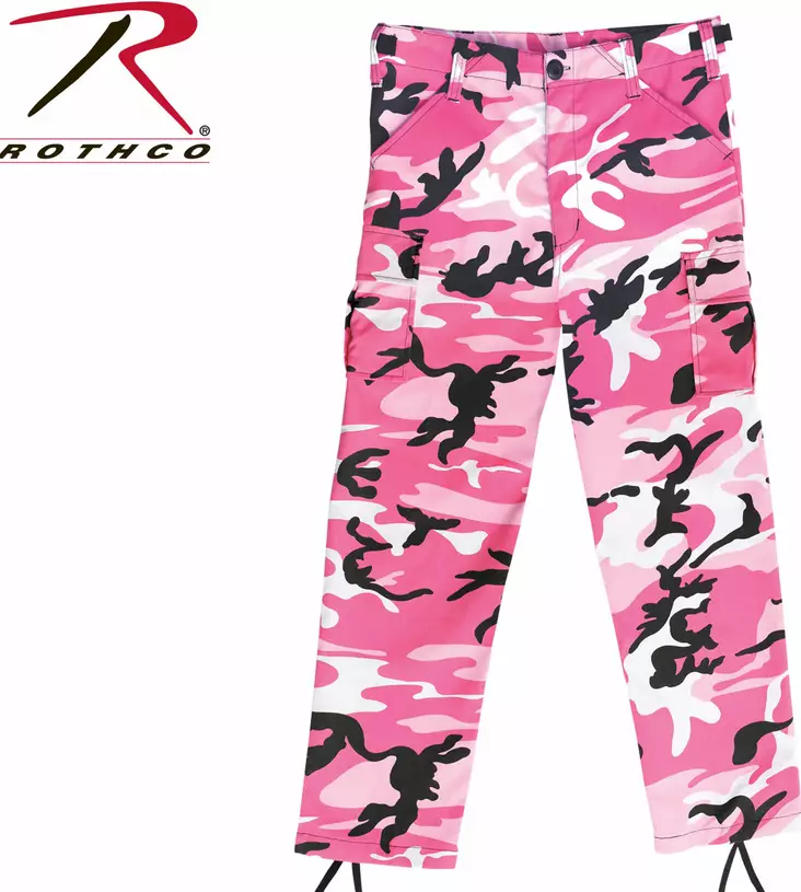 Housut Pinkki camo LASTEN 6-taskua - Housut - ROT21 - 1