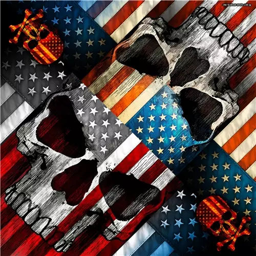 Huivi, Patriot Skull - Huivit - HU521 - 1