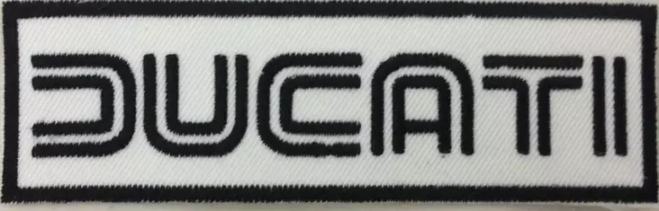 Kangasmerkki, Ducati mustavalkoinen - Kangasmerkit - K1431 - 1