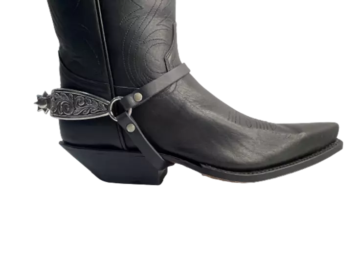 Kannukset metallikannus nahkaremmeillä - Kenkätarvikkeet - BTR11 - 1