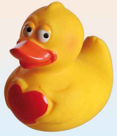 Kumiankka, Keltainen, 8cm - Kumiankat - PRT471 - 1