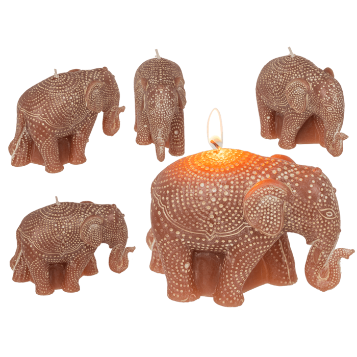Kynttilä Elephant, vaaleanruskea - Kynttilät, suitsukkeet - PRT1221 - 1