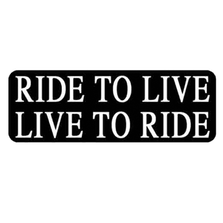 Kypärätarra, Ride to live, live to ride - Tarrat - TAR171 - 1