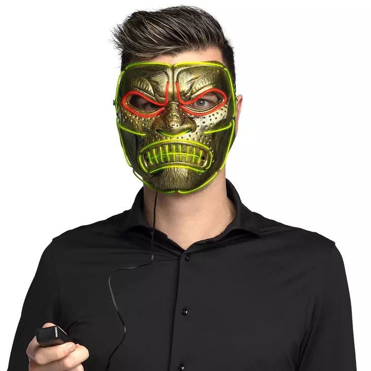 LED naamio Samurai - Puuhkat ja naamiaisasut - HOR591 - 1