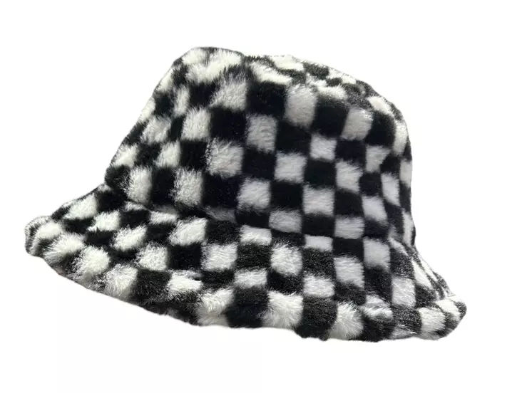 Lierihattu Ruutu,58-62 tekoturkis - Hatut - HAT161 - 1