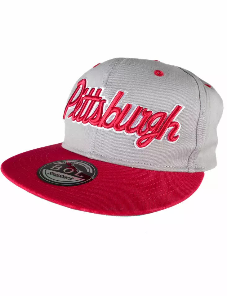 Lippis, BOL, Pittsburgh, harmaapuna - Lippikset - LC281 - 1