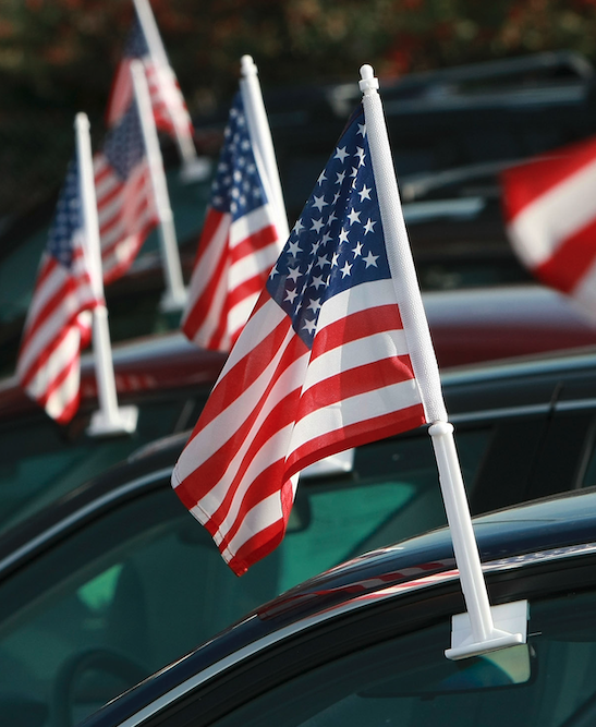 Lippu U.S.A. car flag auton ikkunaan - Liput - LIPPU101 - 1