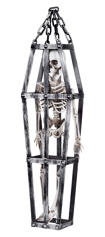 Luuranko arkussa, halloween - Kallot, Halloweenrekvisiitta - HOR171 - 1