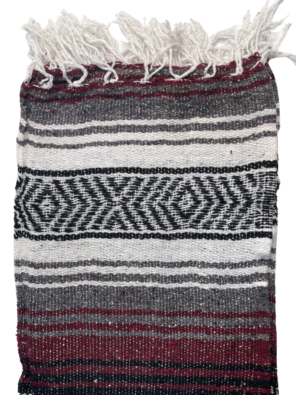 Mexico viltti tumma punainen, harma... - Kodin tekstiilit - MEX31 - 1