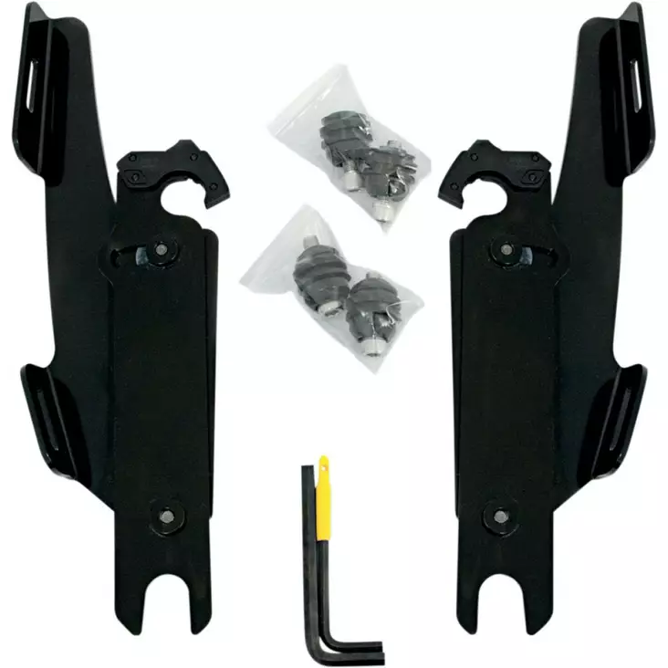 MOUNTING KIT TRIGGER-LOCK BATWING-FAIRING BLACK - Tuulilasit ja etumaskit - 23200091 - 1