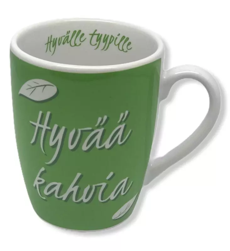 Muki tekstillä, Hyvää kahvia - Keittiötarvikkeet - LKM271 - 1