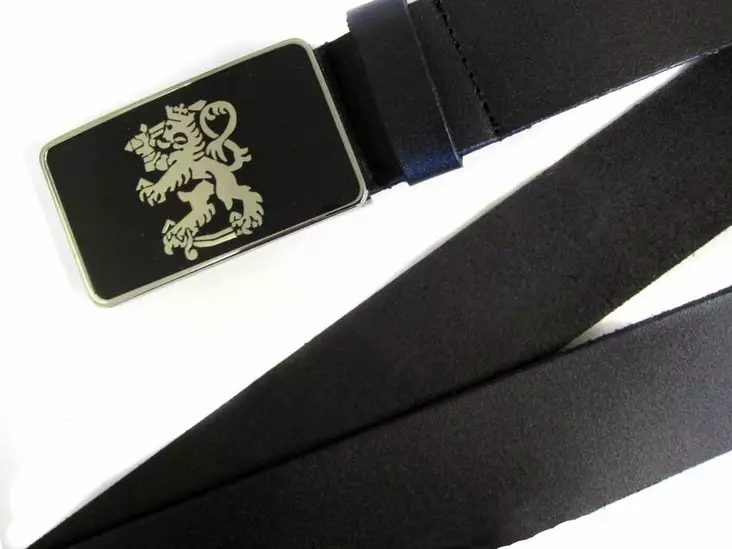 Nahkavyö,Suomi Leijona, laattasolki - Nahkavyöt - KV151 - 1