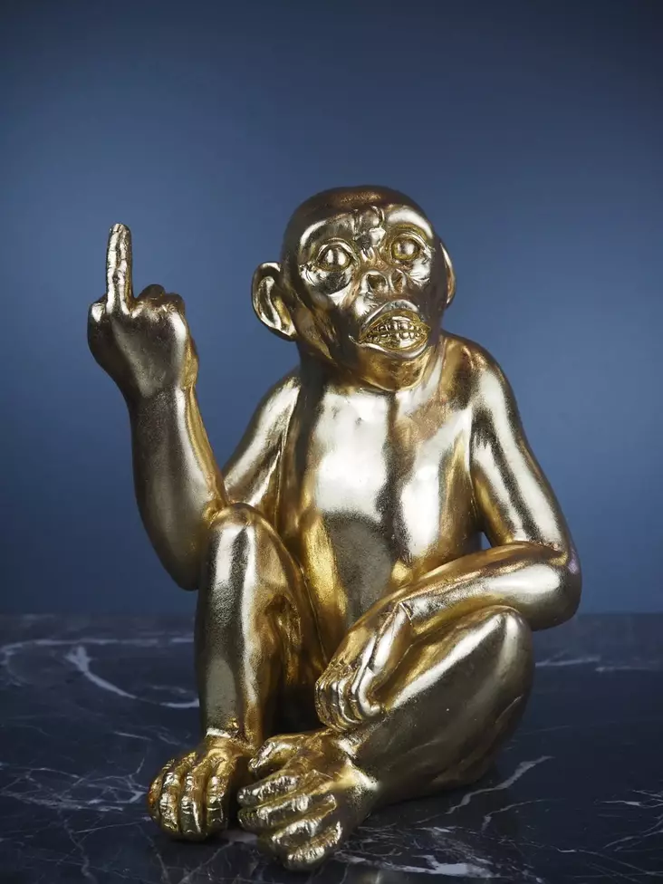 Patsas Gorilla, sormi pystyssä - Koriste-esineet - PRT1421 - 1