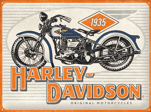 Peltikyltti 1935 Haley Davidson - Taulut, kehykset - PELT391 - 1