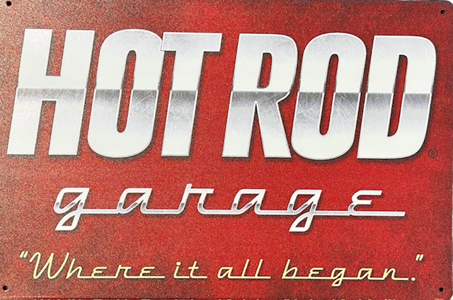 Peltikyltti Hot Rod Garage - Taulut, kehykset - PELT411 - 1