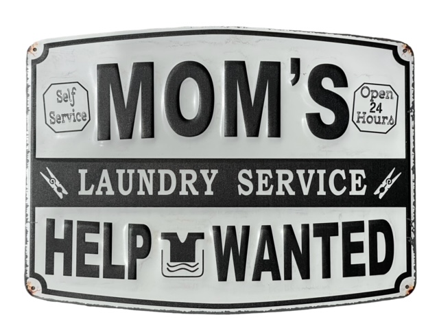 Peltikyltti Mom's Laundry Service - Taulut, kehykset - PELT371 - 1