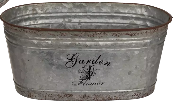 Peltipurkki soikea Garden Flowers Retro - Ruukut, maljakot - 220181 - 1